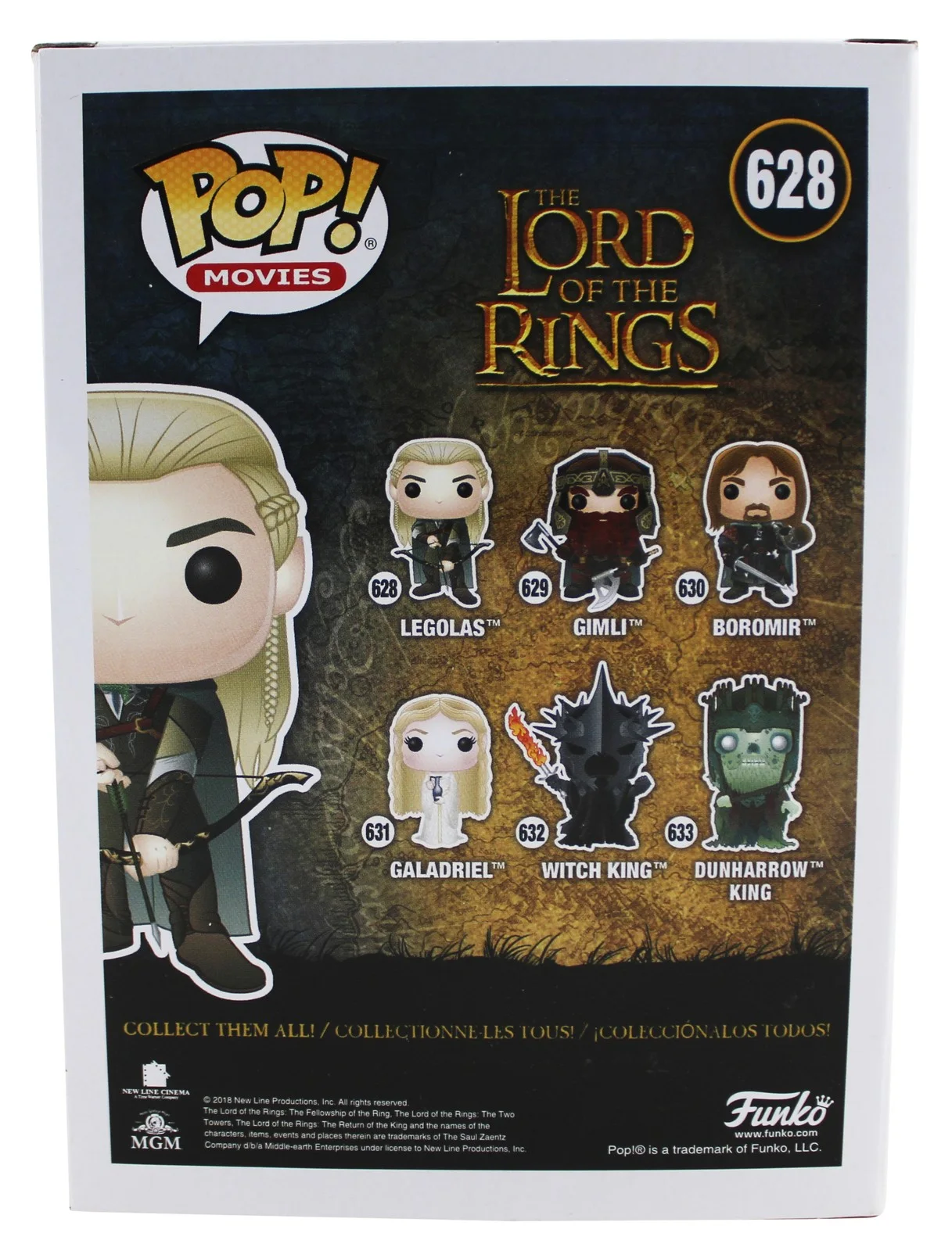 Orlando Bloom — Orlando Bloom LOTR Signed Legolas #628 Funko Pop Vinyl Figure BAS #WL59211, image 4