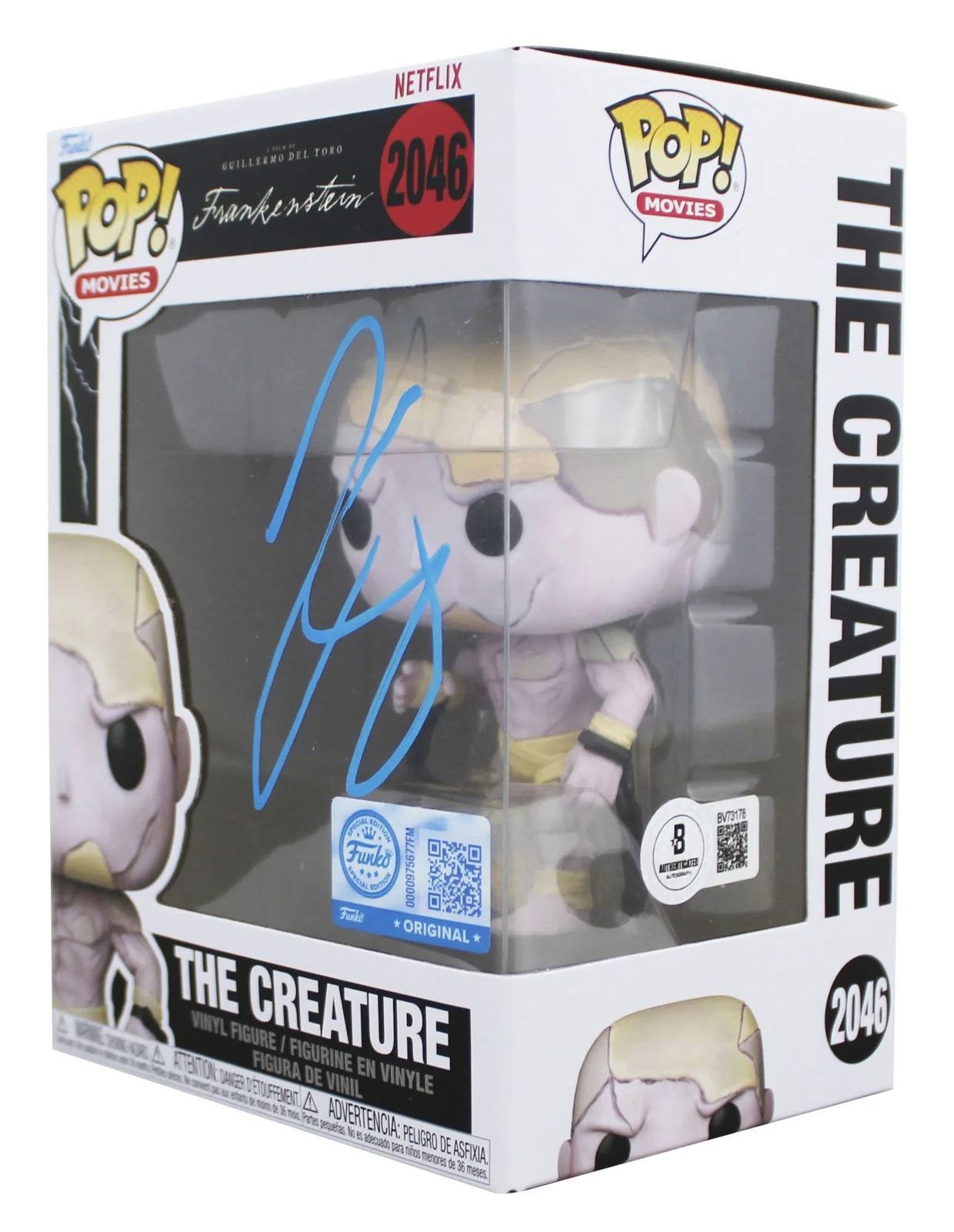 Jacob Elordi — Jacob Elordi Frankenstein Signed The Creature #2046 Funko Pop Vinyl Figure BAS, изображение 2