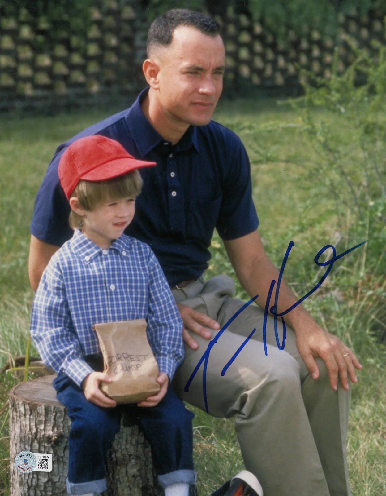 Tom Hanks — Tom Hanks Signed Autograph Forrest Gump 11x14 Photo Beckett BAS