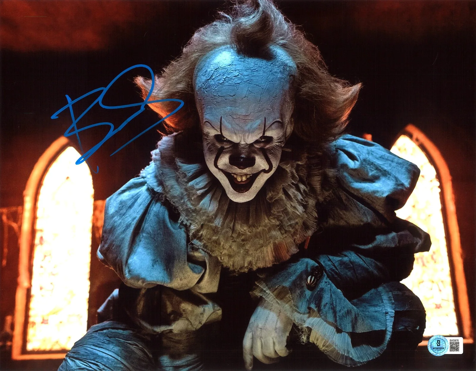 Bill Skarsgard — Bill Skarsgard Signed Autograph It 11x14 Photo Beckett BAS Pennywise