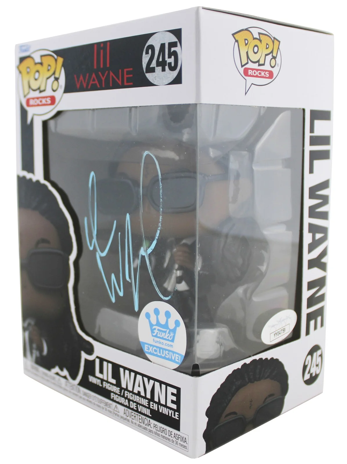 Lil Wayne — Lil Wayne Authentic Signed Lil Wayne #245 Funko Pop Vinyl Figure JSA #YY04759, изображение 2
