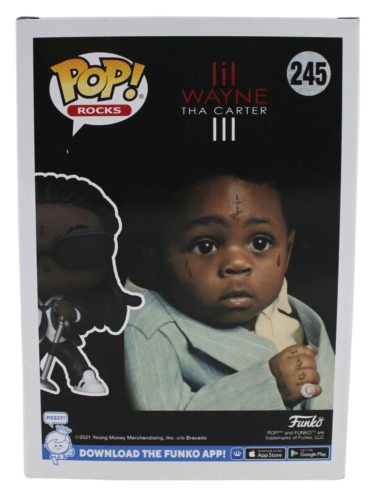 Lil Wayne — Lil Wayne Authentic Signed Lil Wayne #245 Funko Pop Vinyl Figure JSA #YY04759, изображение 4