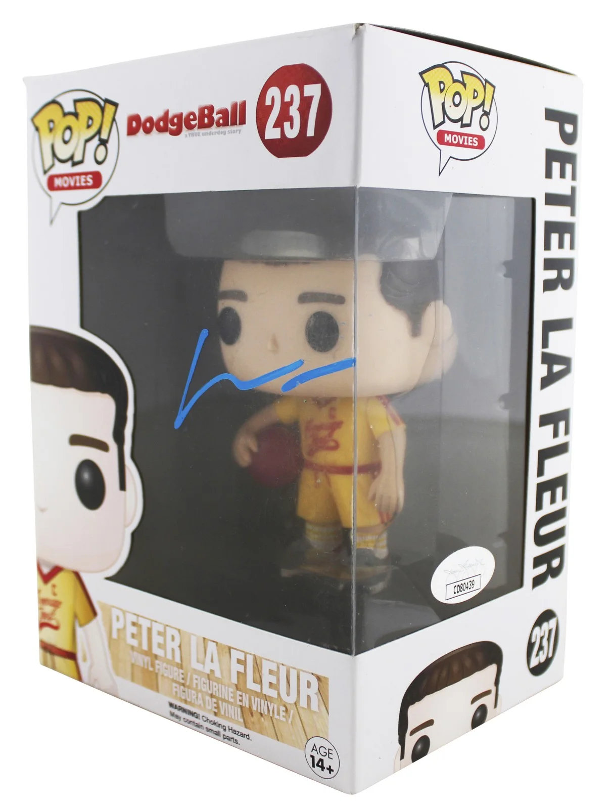 Vince Vaughn — Vince Vaughn Authentic Signed Dodgeball #237 Funko Pop Vinyl Figure JSA #CD80439, image 2