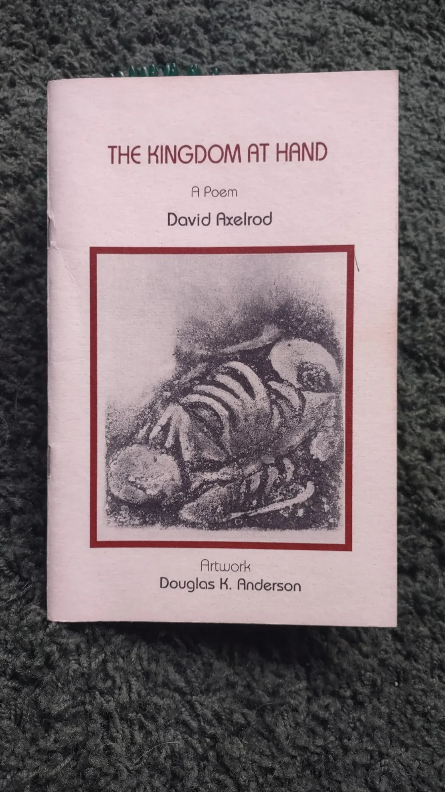 David Axelrod - Autographed The Kingdom At Hand Poetry Book, изображение 2