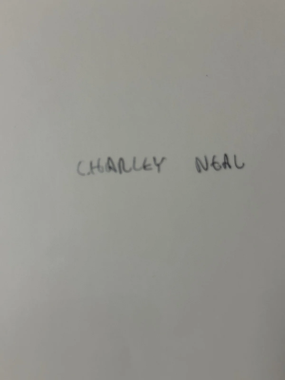 Charley Neal SIGNED Photo AUTOGRAPH AUTO, image 2