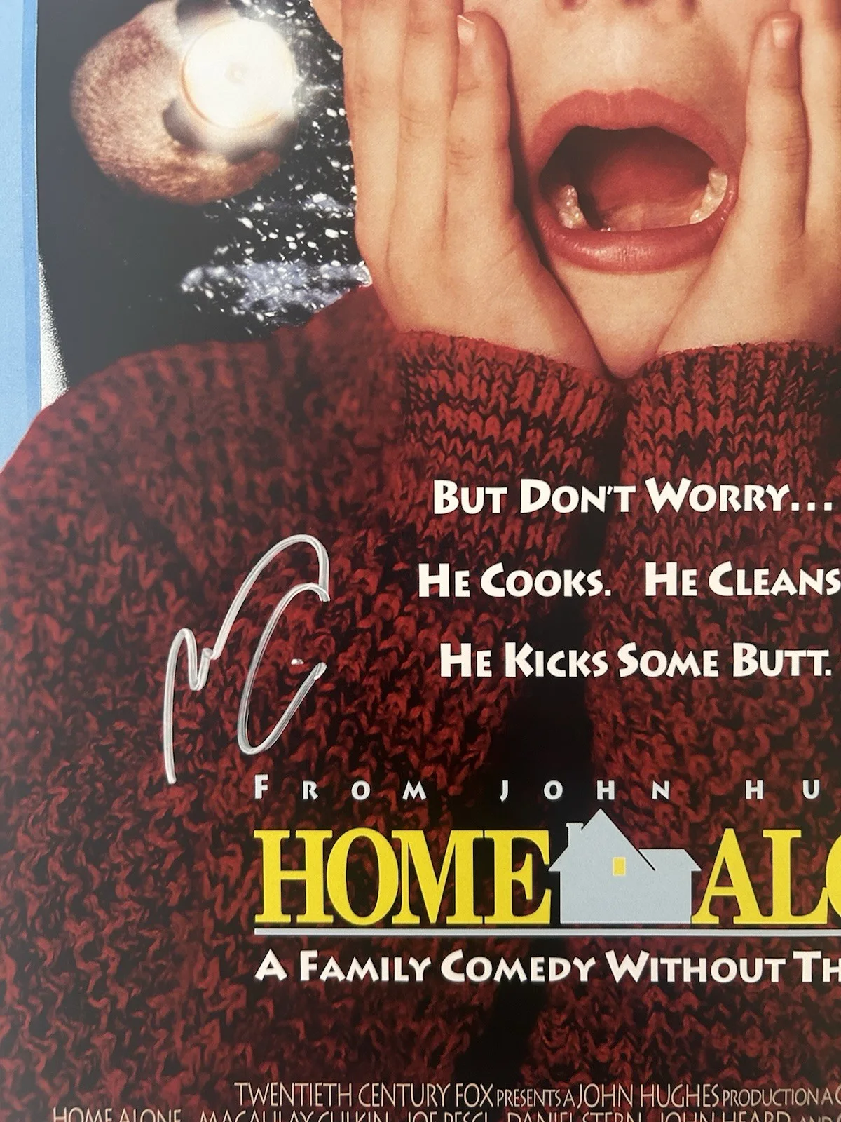Macauly Culkin Signed Autographed 11x17 Poster Home Alone Movie PSA/DNA, изображение 2