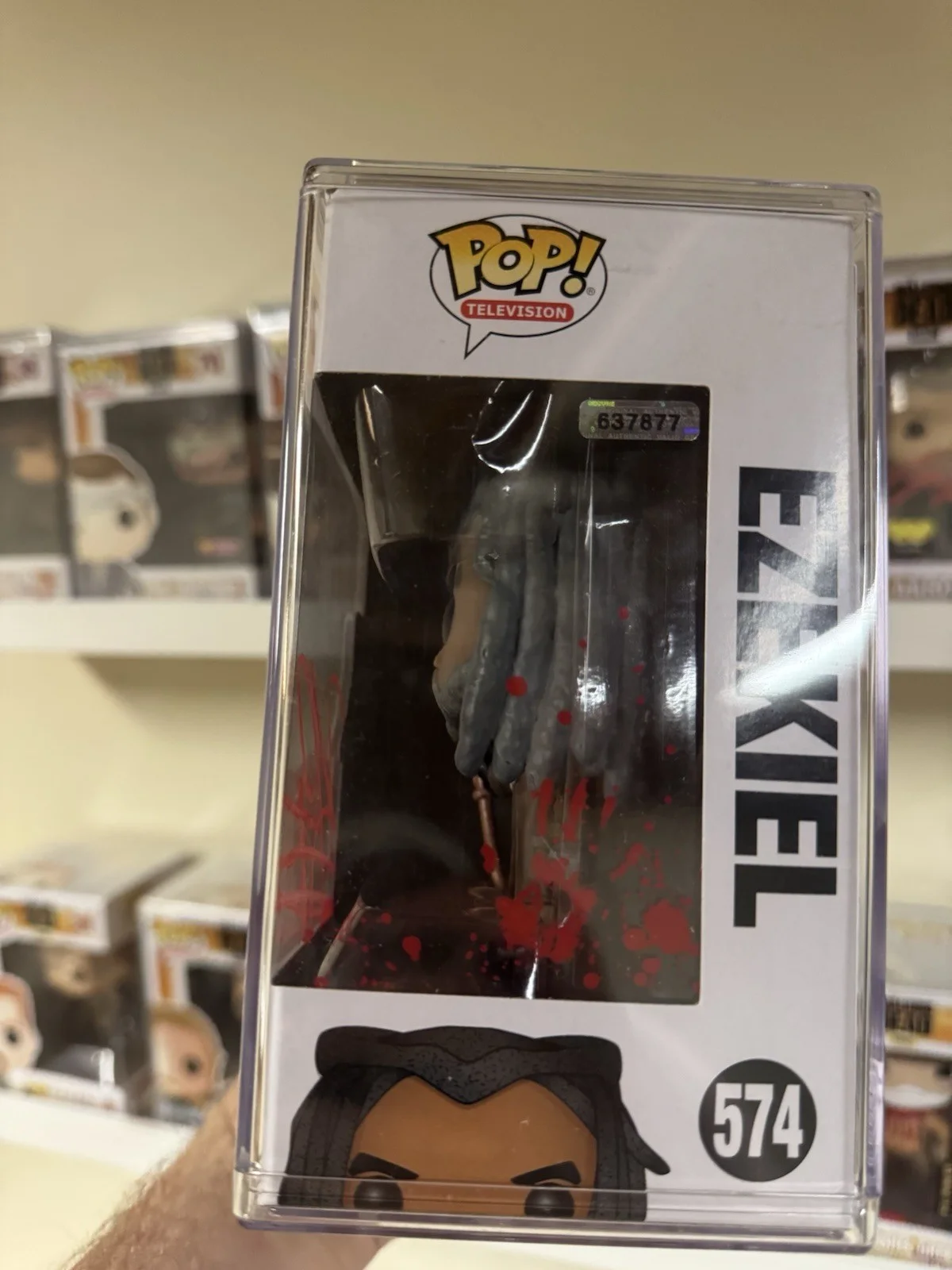 Khary Payton — Funko Pop #574 the Walking Dead Ezekiel Figure, Signed by Khary Payton COA, изображение 3