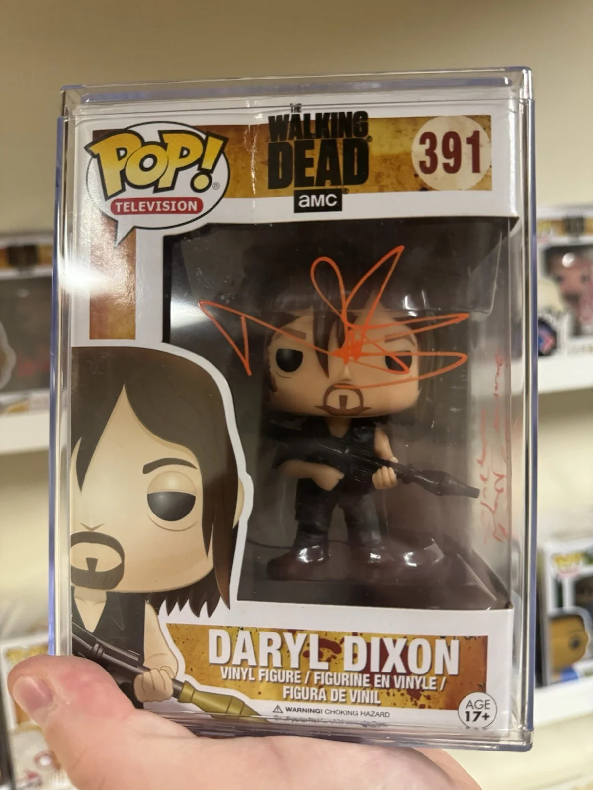 Norman Reedus — Norman Reedus Signed Autographed Funko Pop Daryl Dixon Walking Dead JSA COA, image 2
