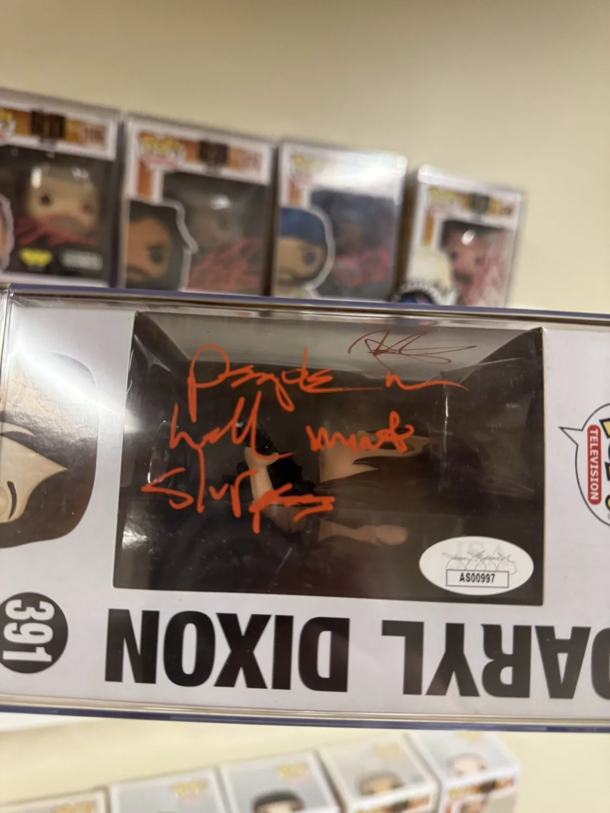 Norman Reedus — Norman Reedus Signed Autographed Funko Pop Daryl Dixon Walking Dead JSA COA, image 3