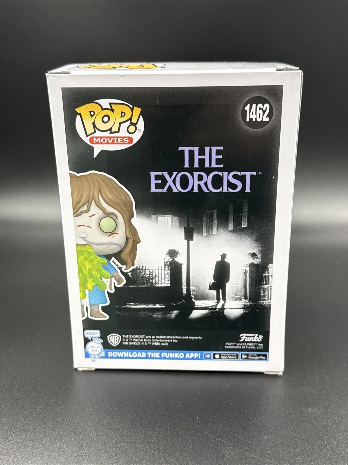 LINDA BLAIR — LINDA BLAIR SIGNED REGAN PUKING FUNKO POP 1462 THE EXORCIST AUTOGRAPH BAS Witnes, image 2