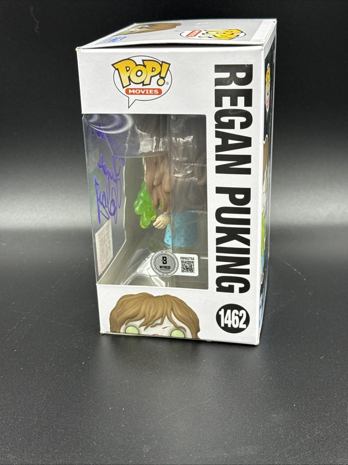 LINDA BLAIR — LINDA BLAIR SIGNED REGAN PUKING FUNKO POP 1462 THE EXORCIST AUTOGRAPH BAS Witnes, image 4