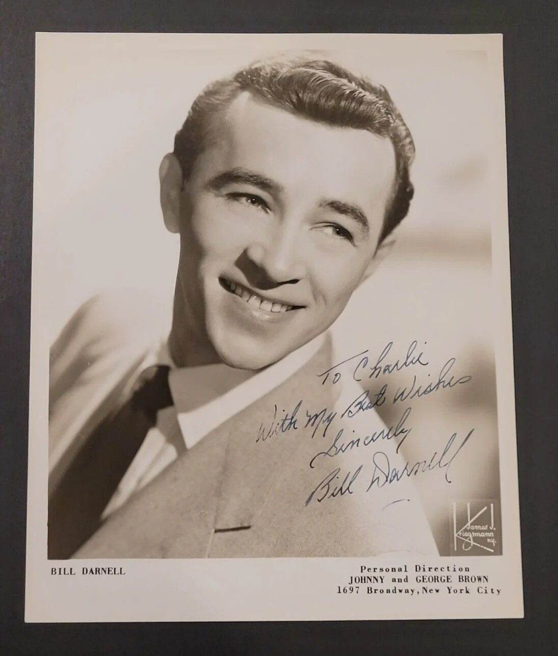 BILL DARNELL Signed Photograph-Legendary Singer-PSA Authenticated, image 2