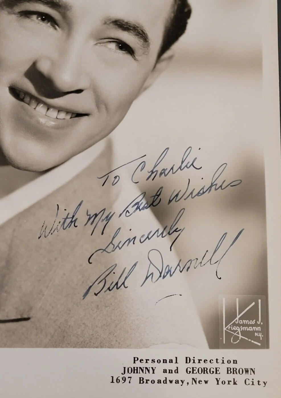 BILL DARNELL Signed Photograph-Legendary Singer-PSA Authenticated, image 3