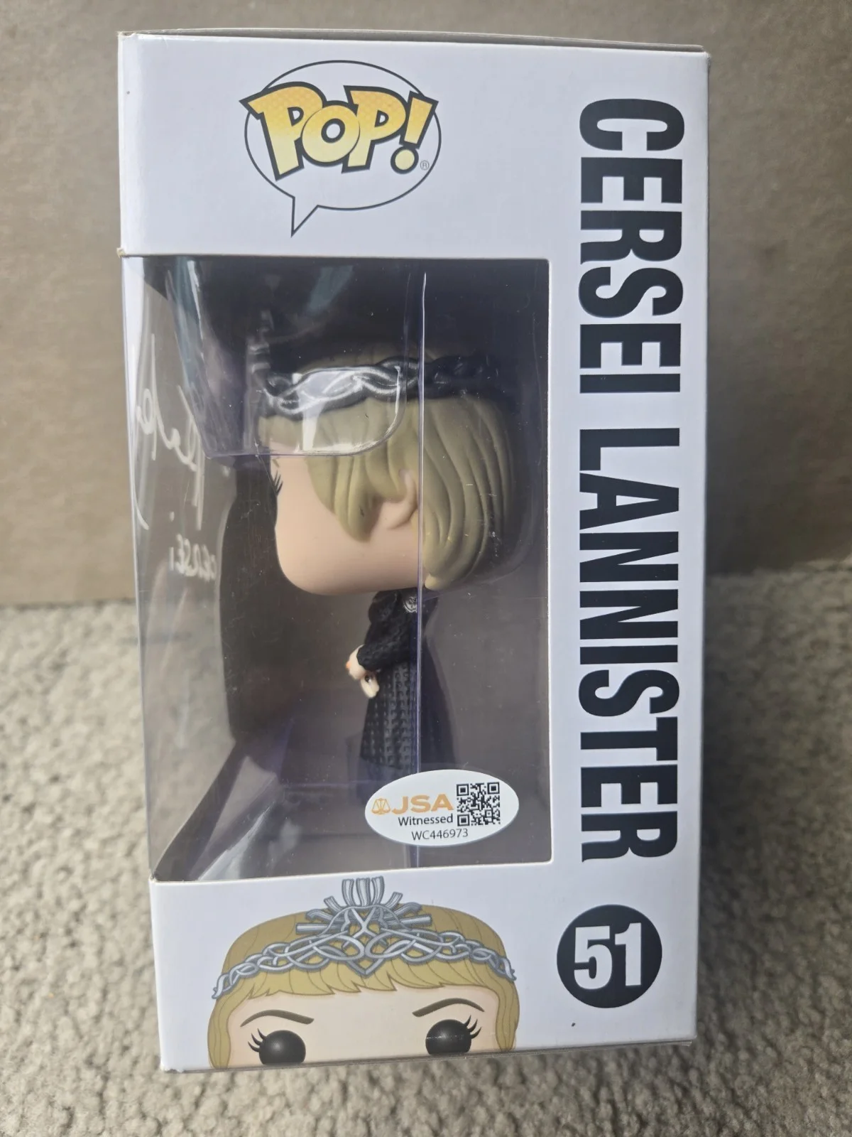 Lena Headey — Lena Headey SIGNED Game of Thrones Cersei Lannister Funko Pop #51! JSA WITNESS, изображение 2