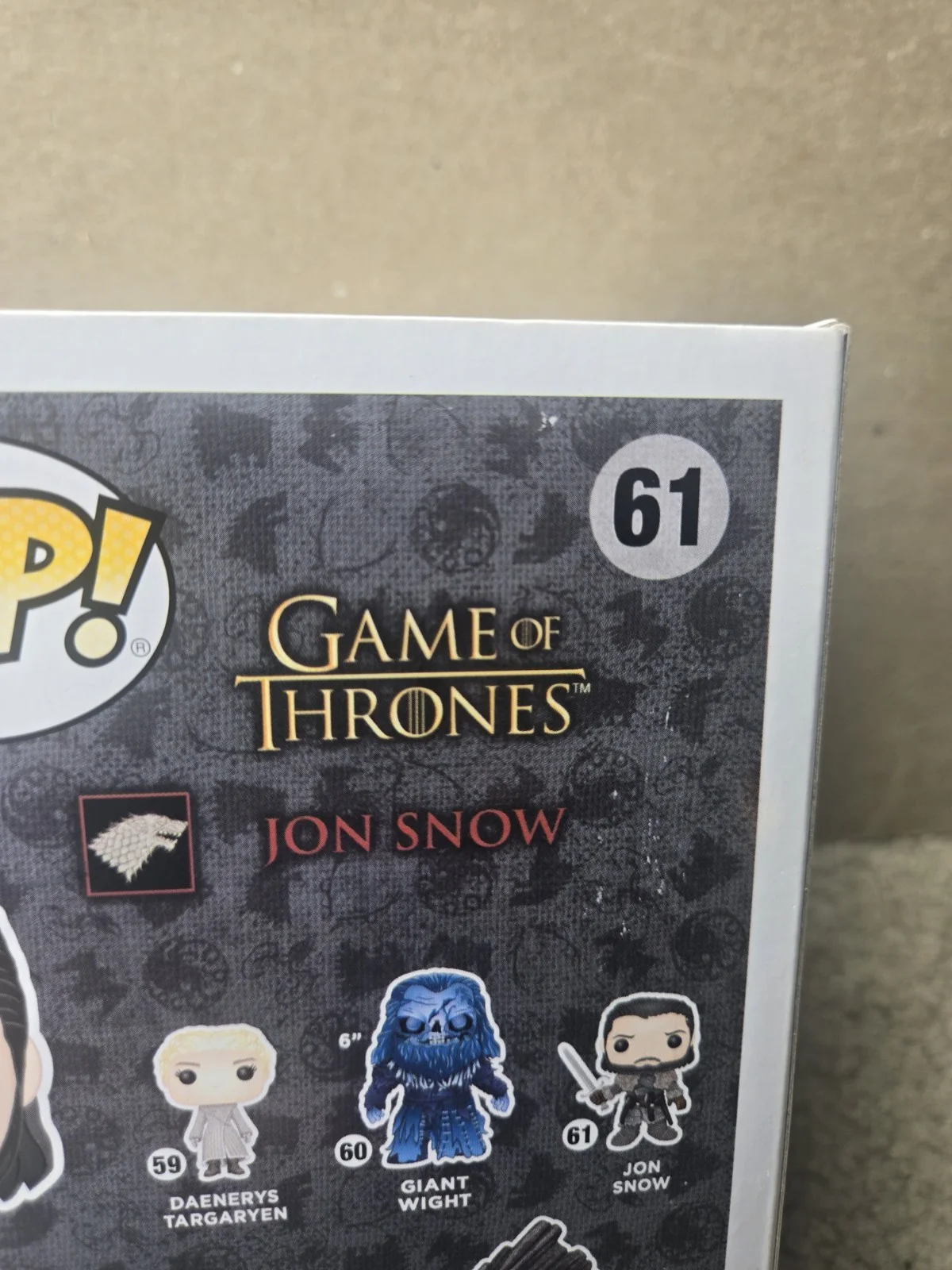 Kit Harrington — Autographed/Signed Kit Harrington Jon Snow #61 GoT Funko Pop Figurine BAS COA, image 5