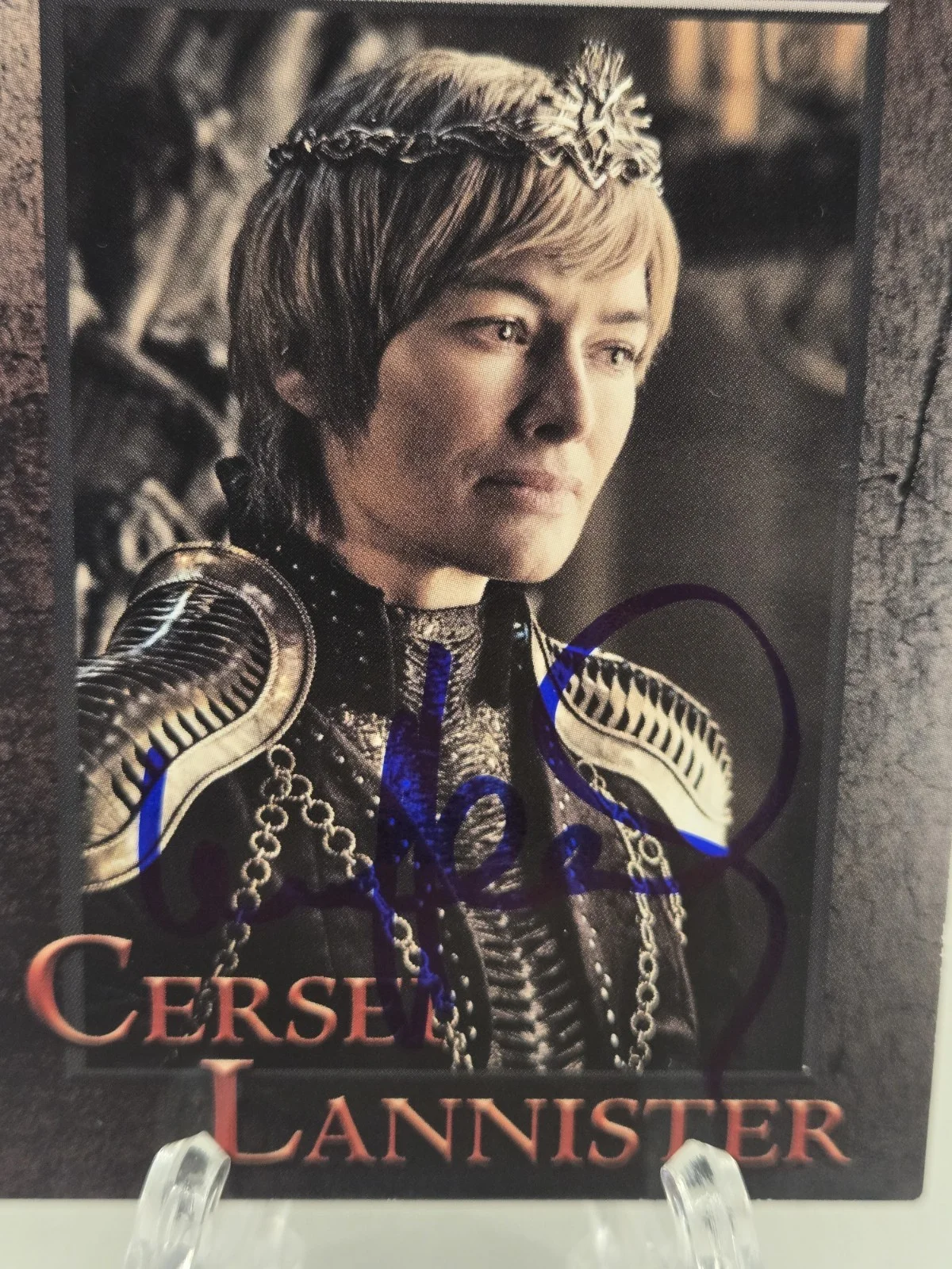 Lena Headey — Lena Headey SIGNED 2020 Game of Thrones Cersei Lannister Card! JSA WITNESS COA, изображение 2
