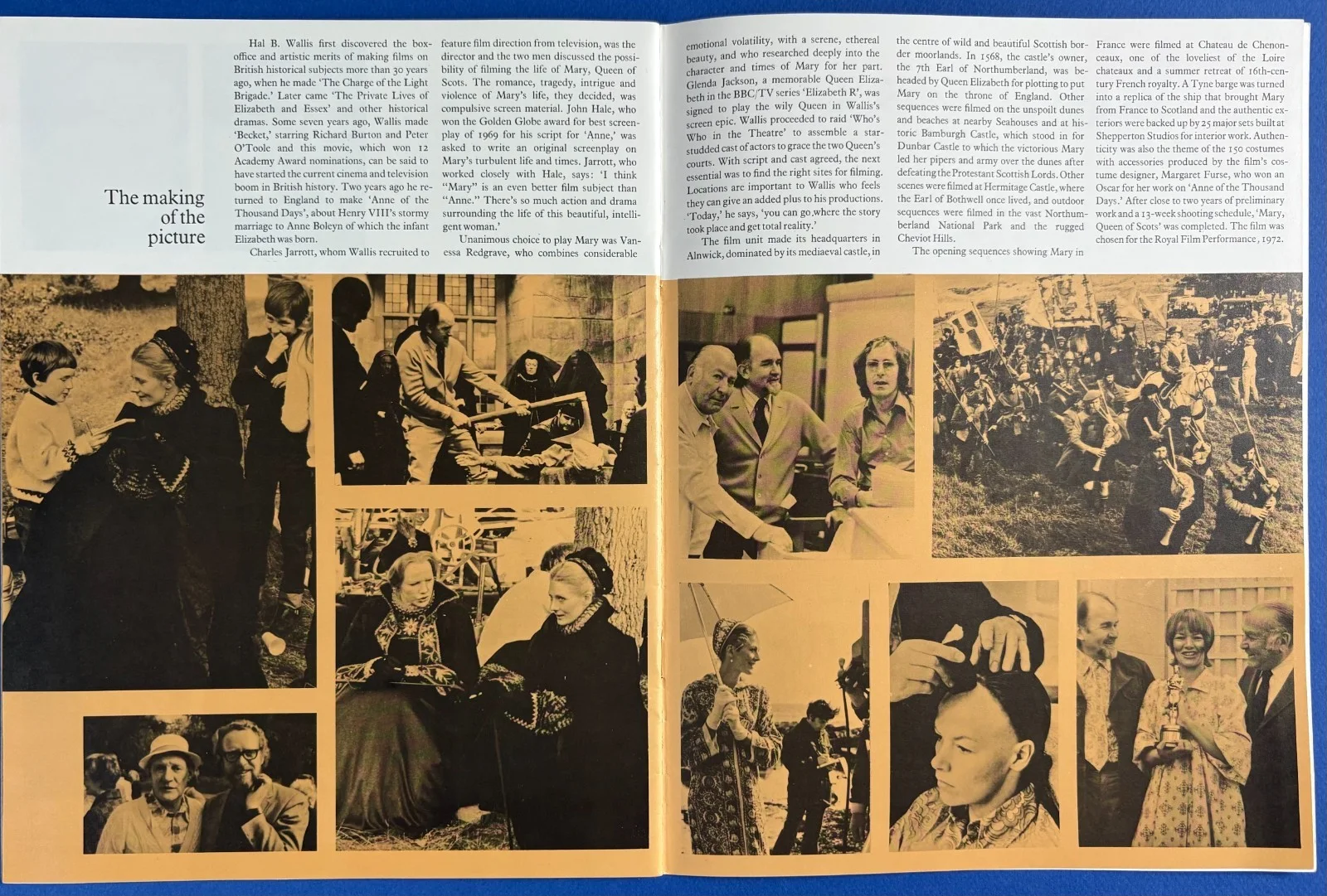 Mary Queen of Scots ORIGINAL Movie Brochure Vanessa Redgrave Glenda Jackson 1971, изображение 3
