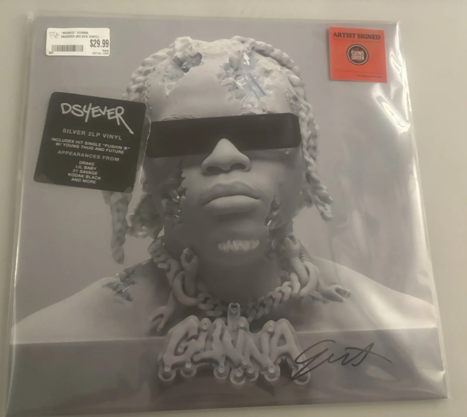 Gunna Signed Autographed Vinyl LP "DS4Ever", image 2