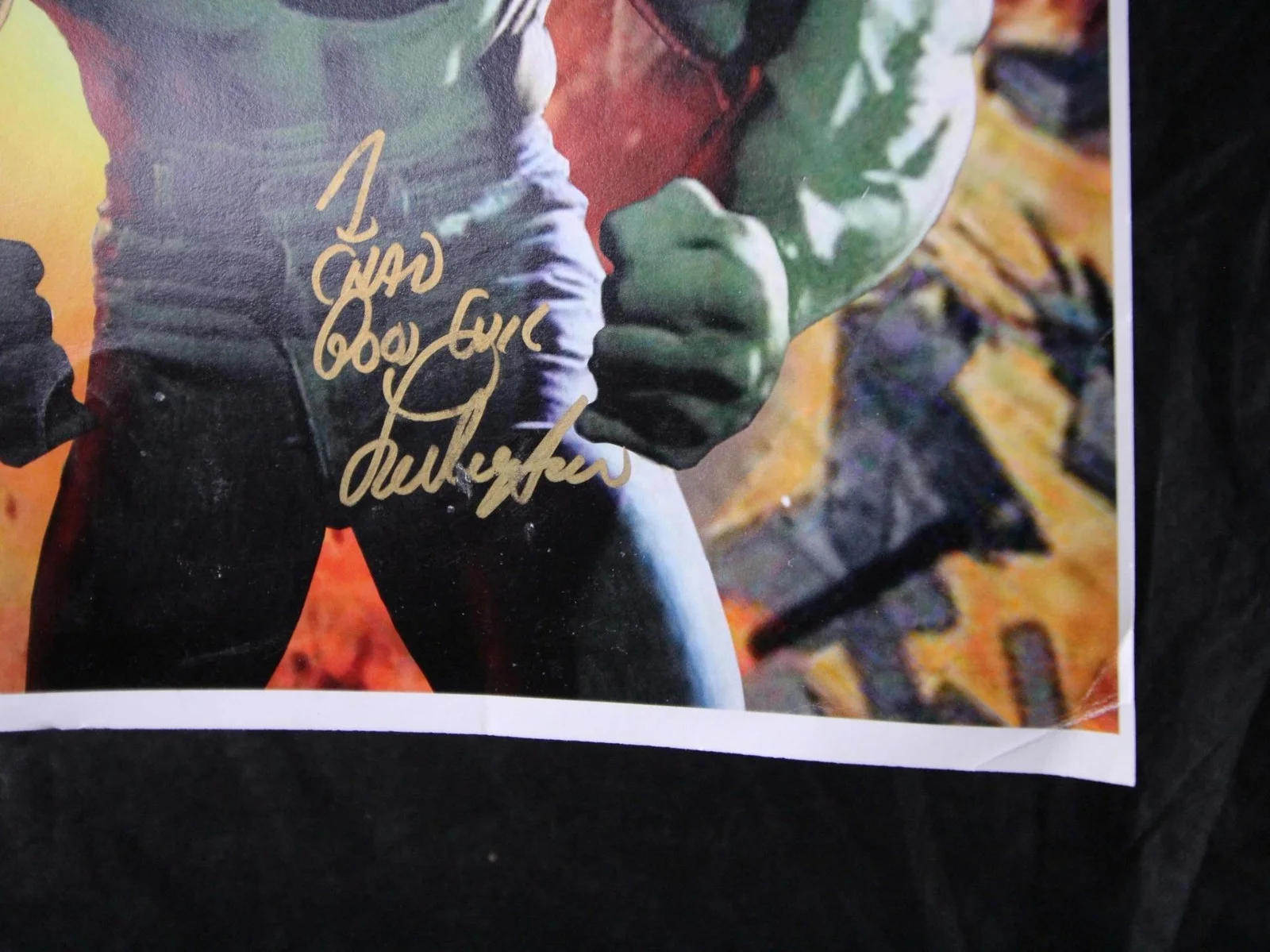 Lou Ferrigno — Body Builder LOU FERRIGNO (THE INCREDIBLE HULK) AUTOGRAPH 11 x 14 PHOTO~, image 2