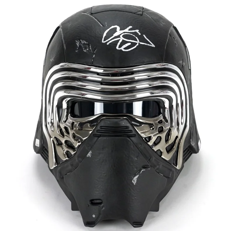 Daisy Ridley — Adam Driver and Star Wars The Force Awakens Cast Autographed Kylo Ren Helmet