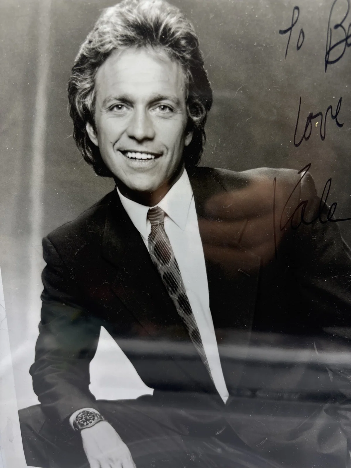 Kale Browne — Kale Browne Michael Hudson Another World Soap Opera Star Autograph Plus Letter, image 2