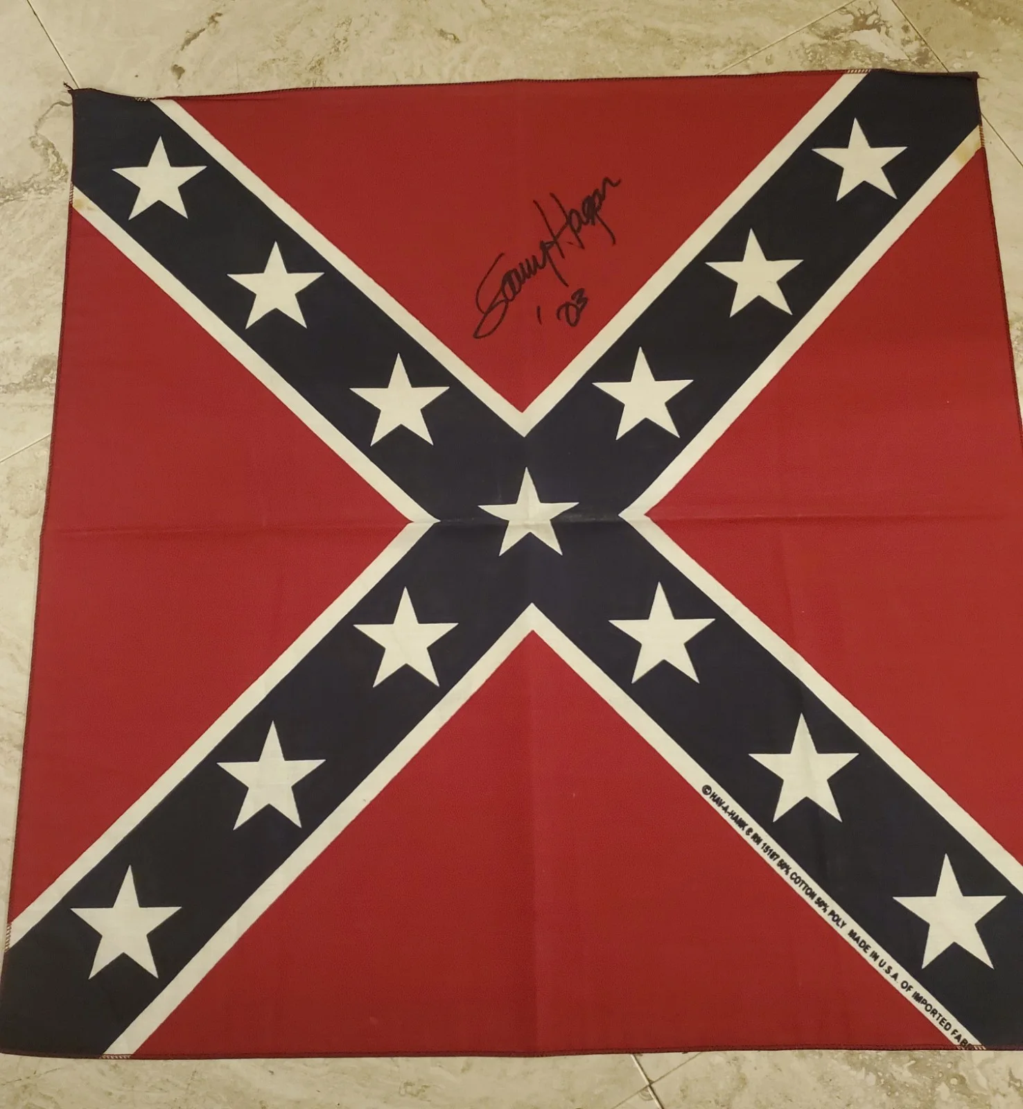 Sammy Hagar Signed Bandana, image 2
