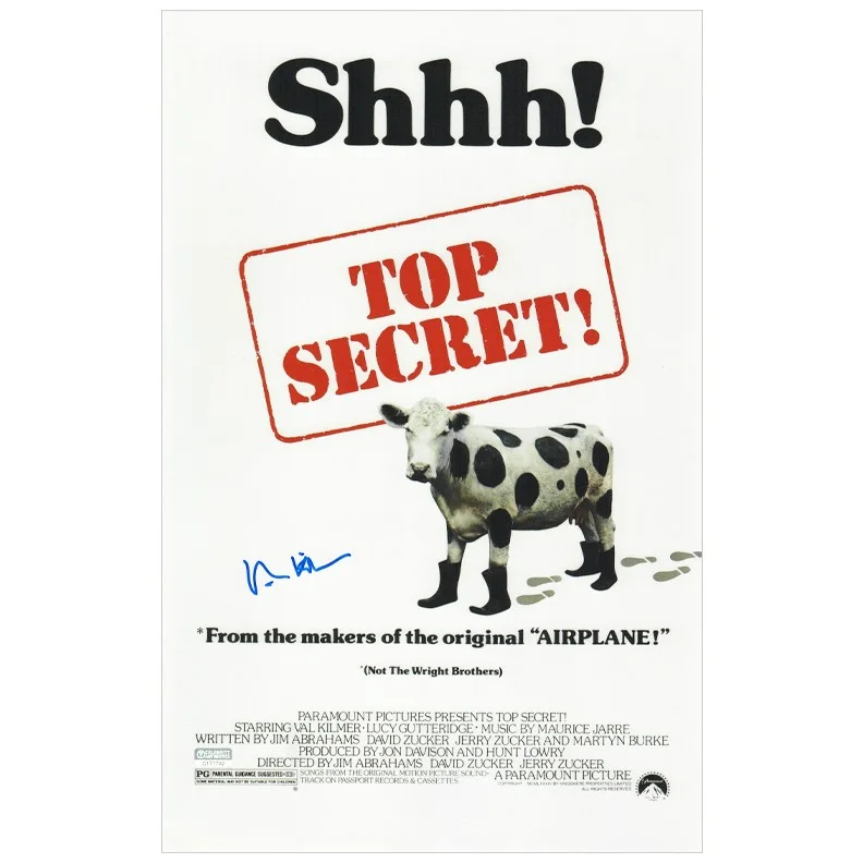 Val Kilmer — Val Kilmer Autographed Real Genius Chris Knight 8x12 Mini Movie Poster