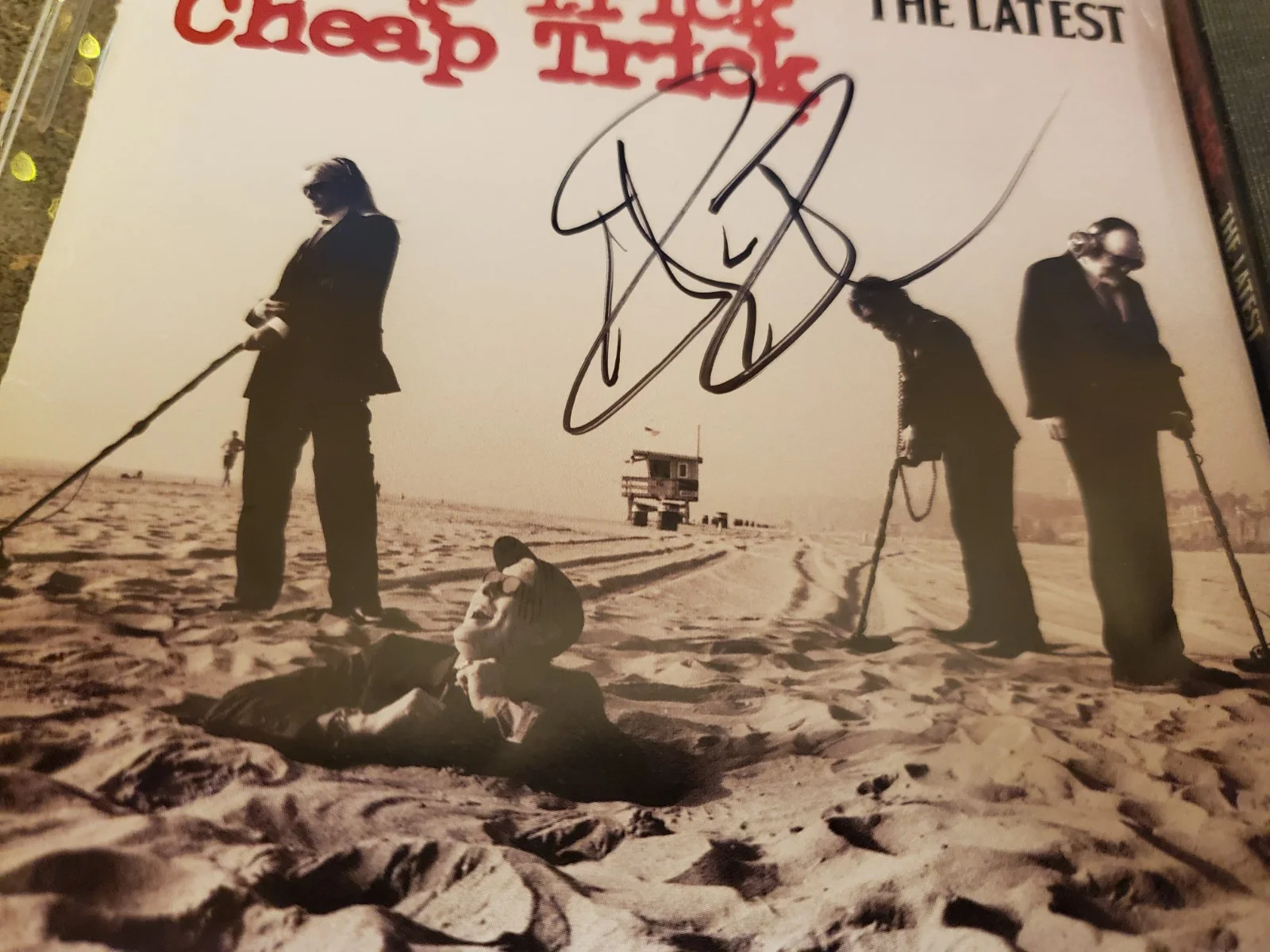 Robin Zander Cheap Trick SIGNED CD The Latest, image 2