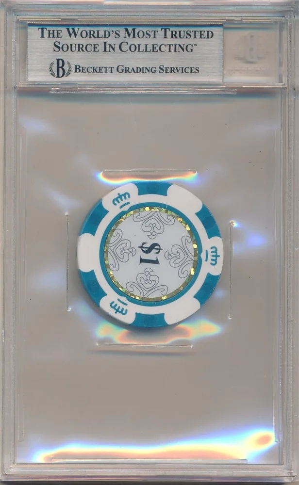 Charlie Sheen — CHARLIE SHEEN SIGNED AUTOGRAPH LAS VEGAS POKER CHIP BGS AUTHENTIC AUTO BAS SP, изображение 2