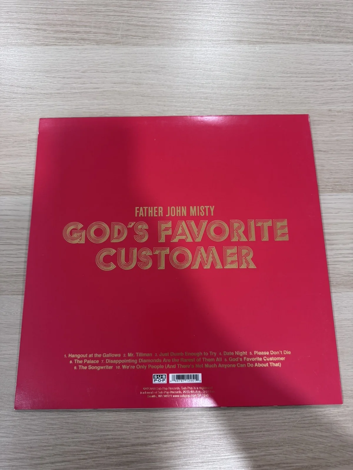 FATHER JOHN MISTY SIGNED God’s Favorite Customer VINYL LP, image 3