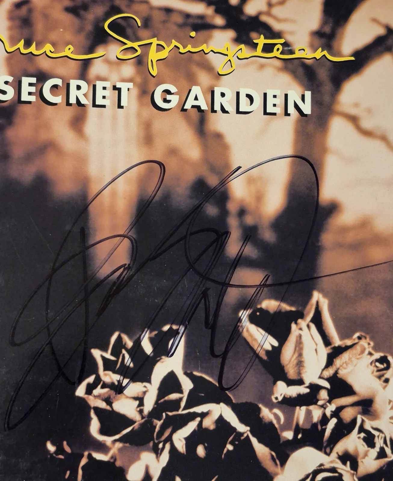 Bruce Springsteen Signed Autographed Secret Garden Record album, image 2