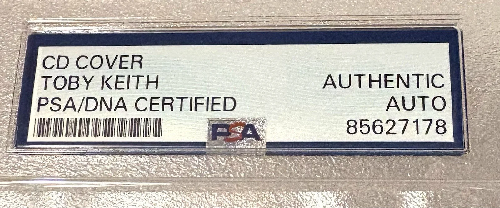TOBY KEITH SIGNED PSA/DNA AUTHENTIC SLABBED CD Pull Chain, image 2