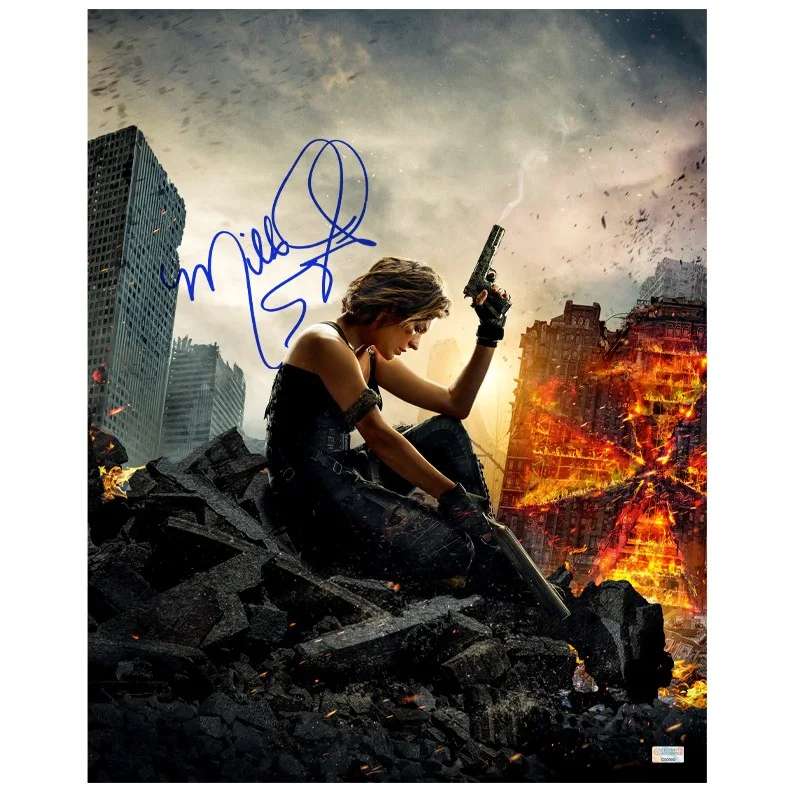 Milla Jovovich — Milla Jovovich Autographed Resident Evil: The Final Chapter Ruins 16x20 Photo