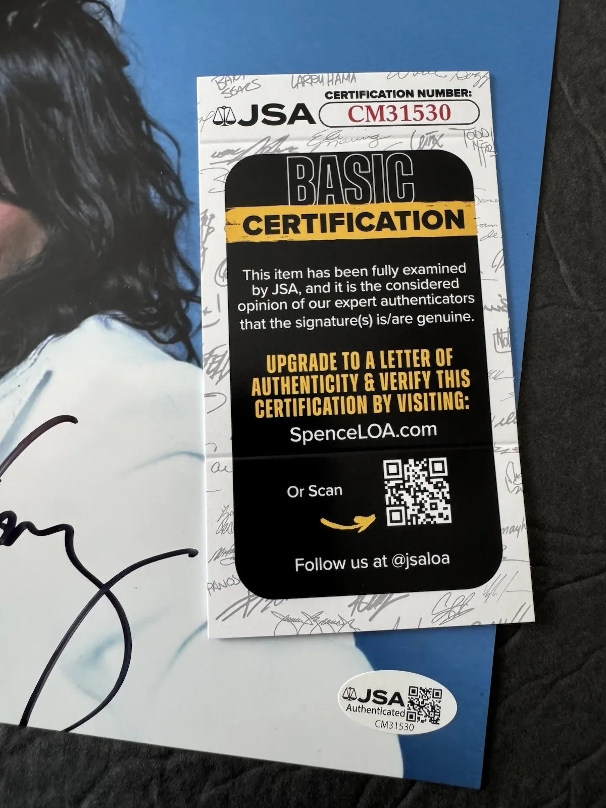 ALICE COOPER SIGNED 8X10 PHOTO JSA COA AUTOGRAPH WELCOME TO MY NIGHTMARE, изображение 2