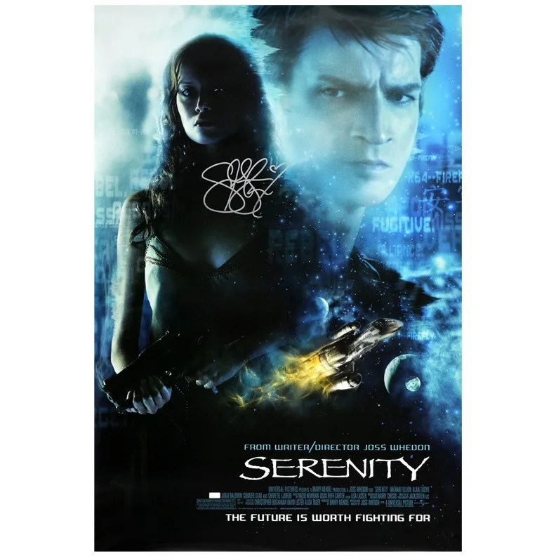 Summer Glau — Summer Glau Autographed 2005 Serenity Original 27x40 Movie Poster