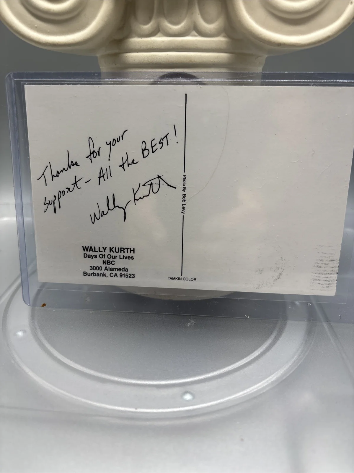 Wally Kurth Days Of Our Lives Soap Star Authentic Autograph Signed Vintage, изображение 3