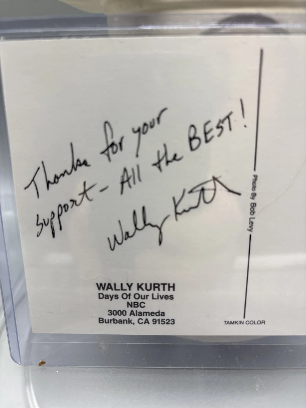 Wally Kurth Days Of Our Lives Soap Star Authentic Autograph Signed Vintage, изображение 4