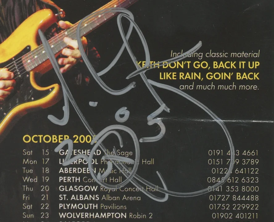 Nils Lofgren E Street Band Autographed Signed Concert Flyer AMCo COA 29761, image 2