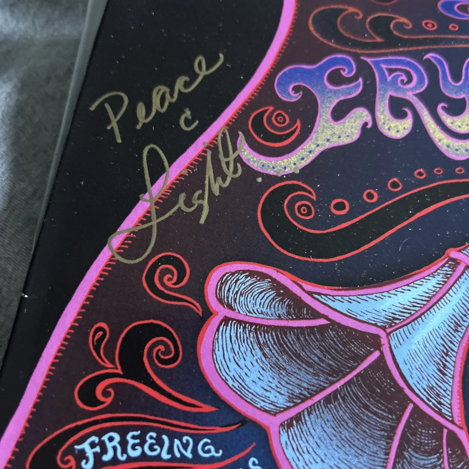 ERYKAH BADU / THE HEALER / 12” 2x PURPLE AND PINK VINYL Autographed, изображение 3