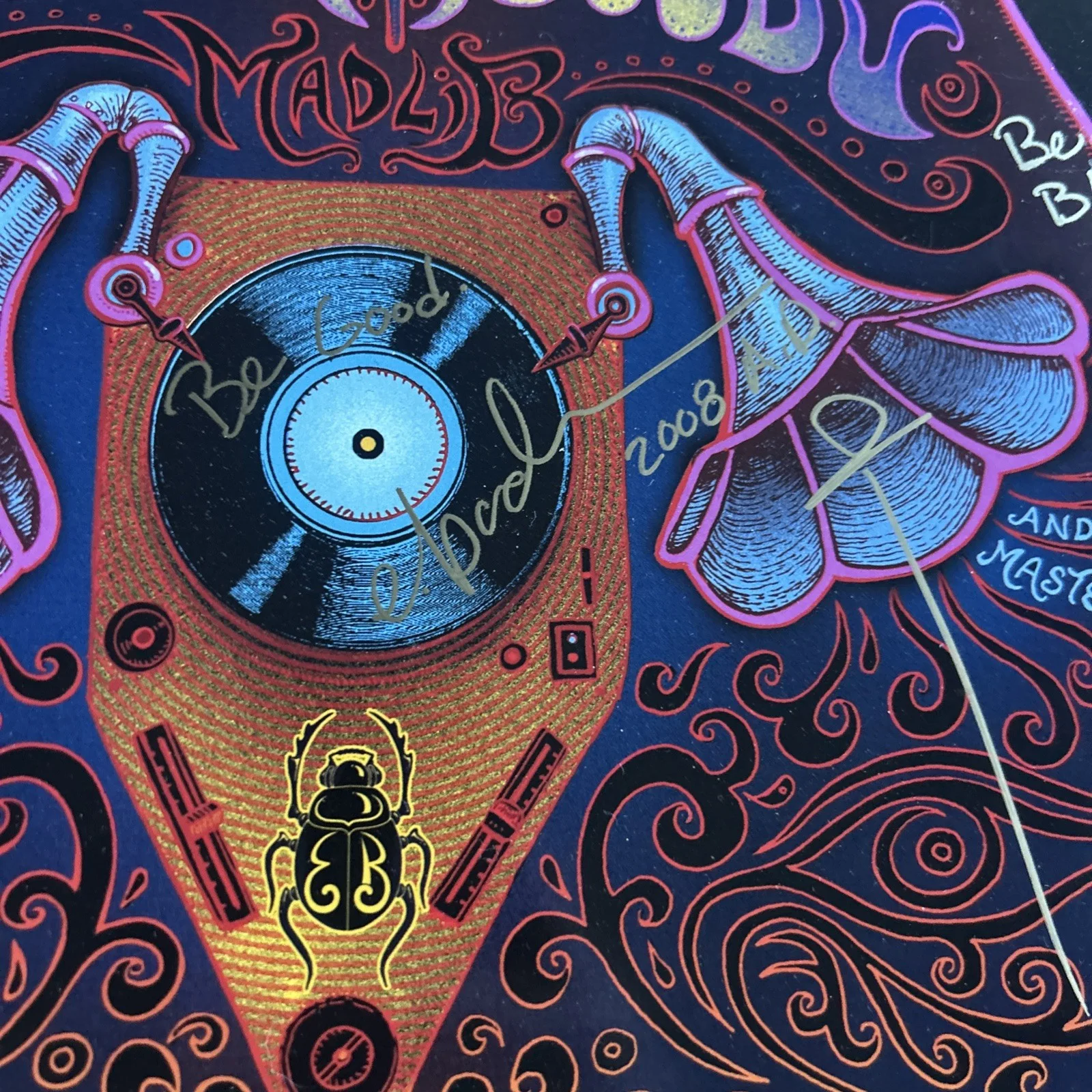 ERYKAH BADU / THE HEALER / 12” 2x PURPLE AND PINK VINYL Autographed, изображение 5