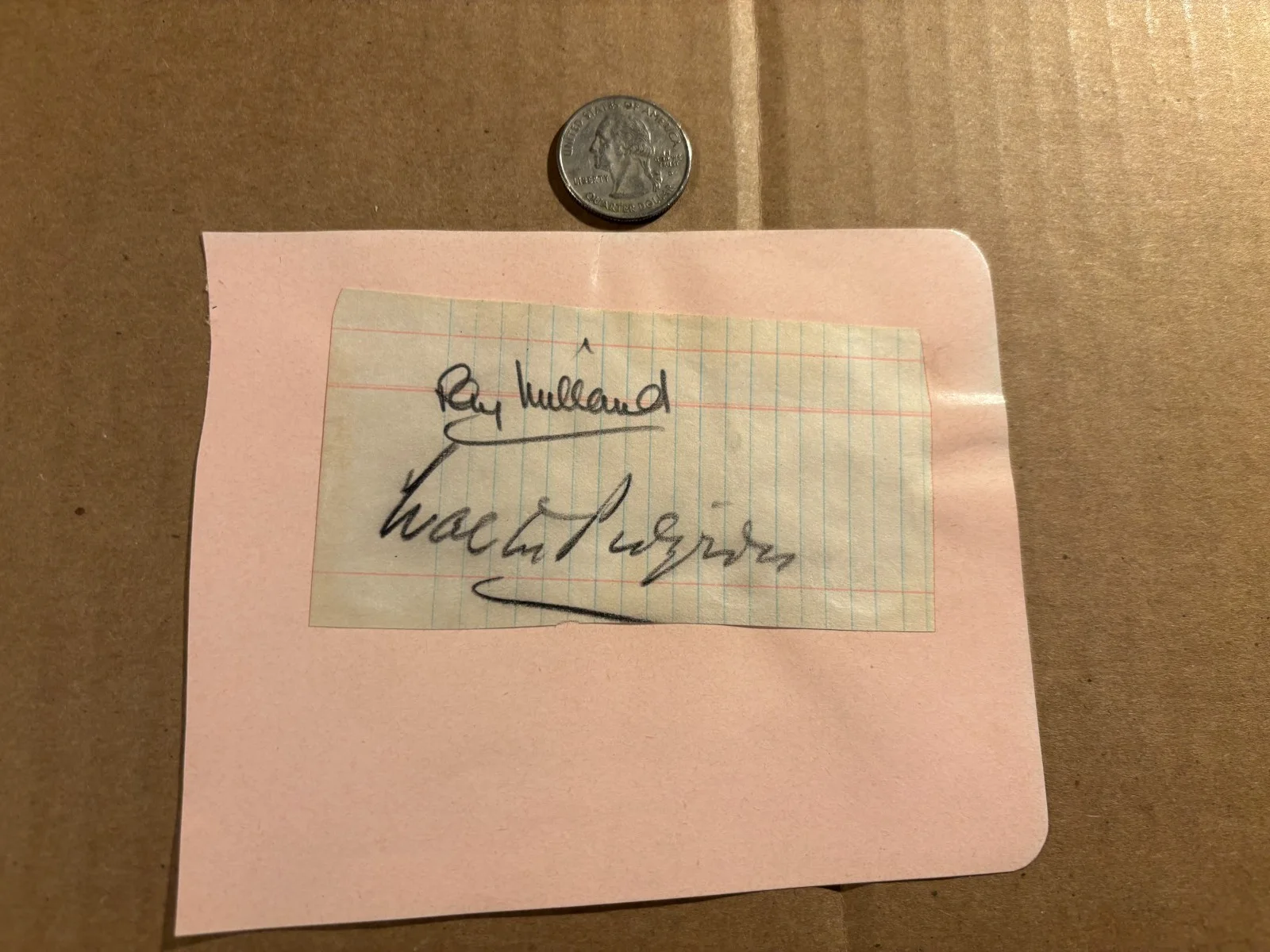 Walter Pidgeon & Rare Milland Rare 2x Autographed Page 40s Lost Weekend Miniver, image 2