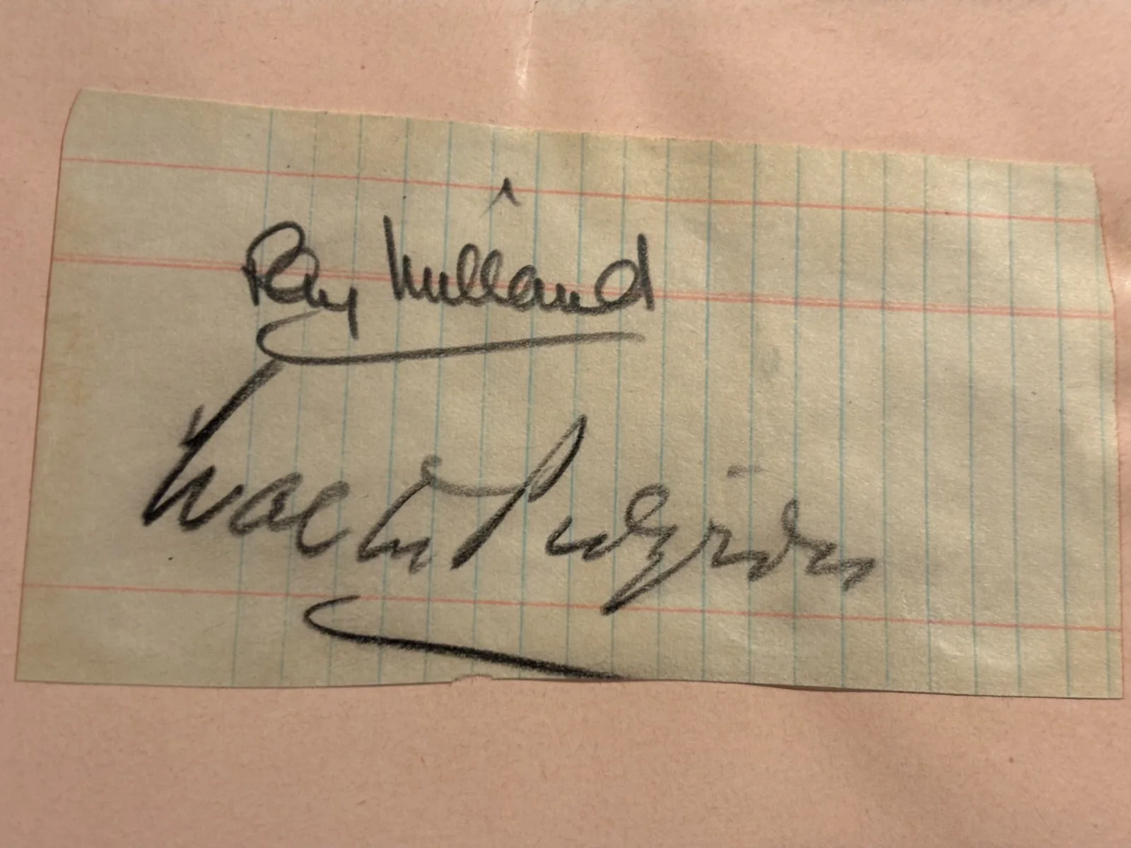 Walter Pidgeon & Rare Milland Rare 2x Autographed Page 40s Lost Weekend Miniver, image 3
