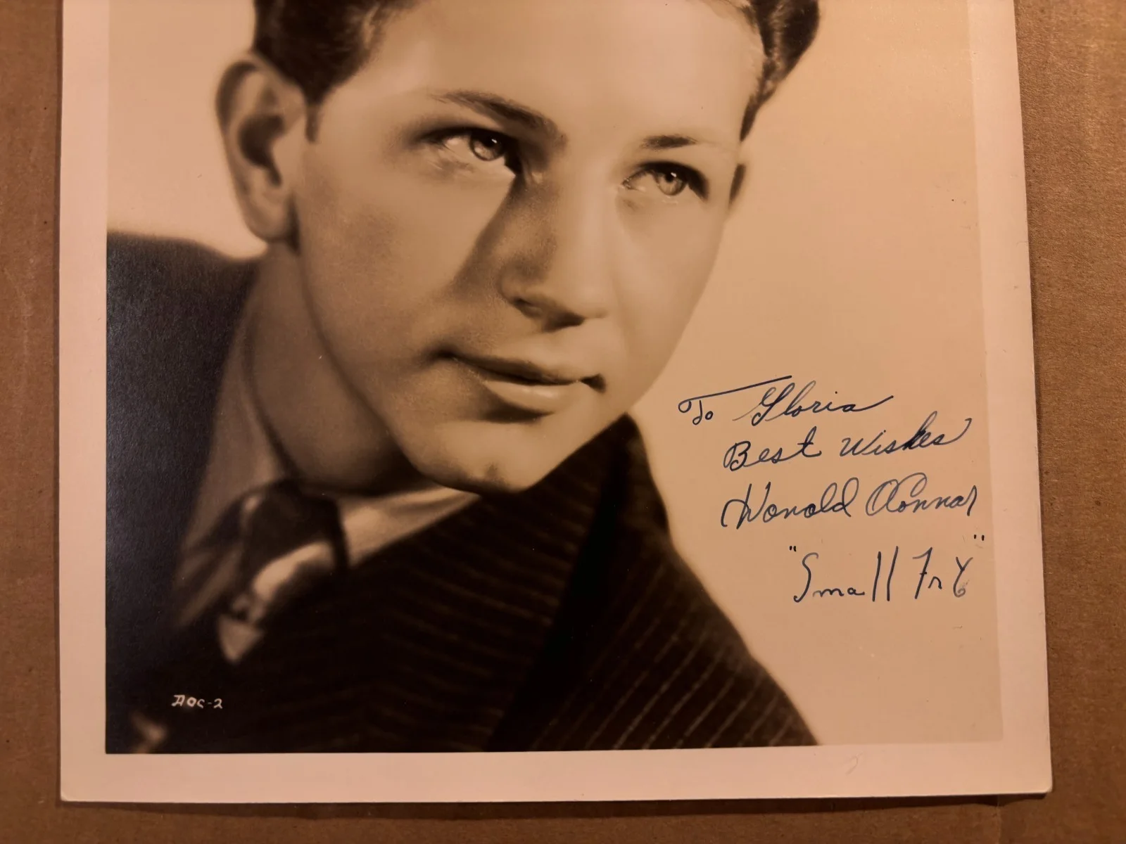 Donald O'Connor Great Rare Very Early Autographed 8/10 Photo '39 Death Champion, изображение 3