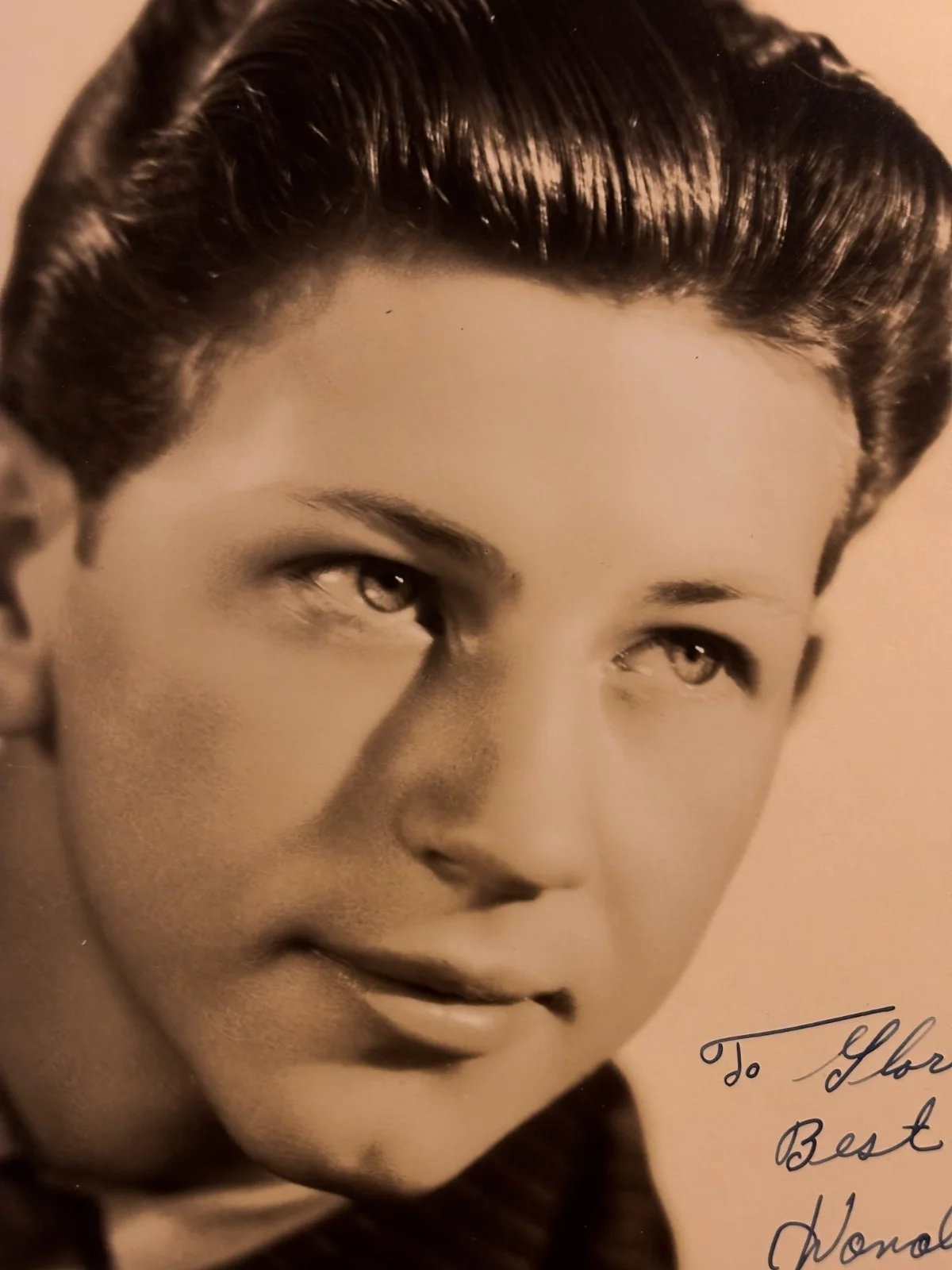 Donald O'Connor Great Rare Very Early Autographed 8/10 Photo '39 Death Champion, изображение 4