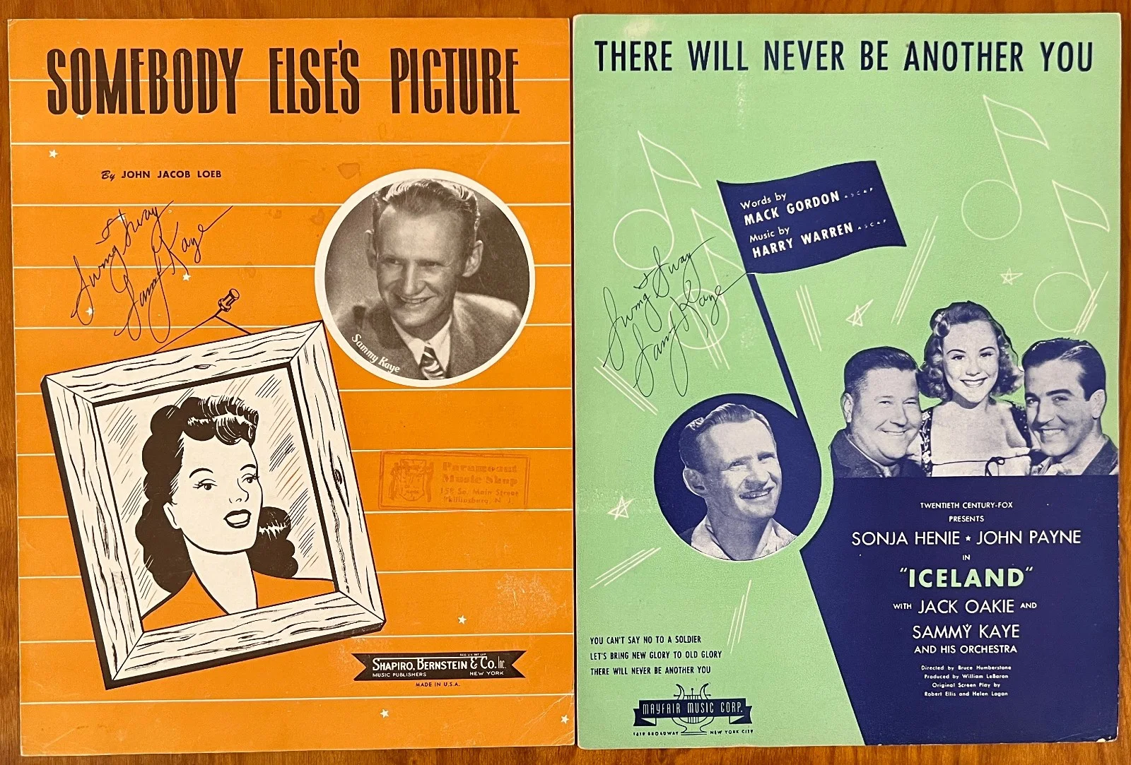 22 30s/40s/50s AUTOGRAPHED FILM sheet music CAHN David LANE Oakland FAIN Kaye, изображение 4