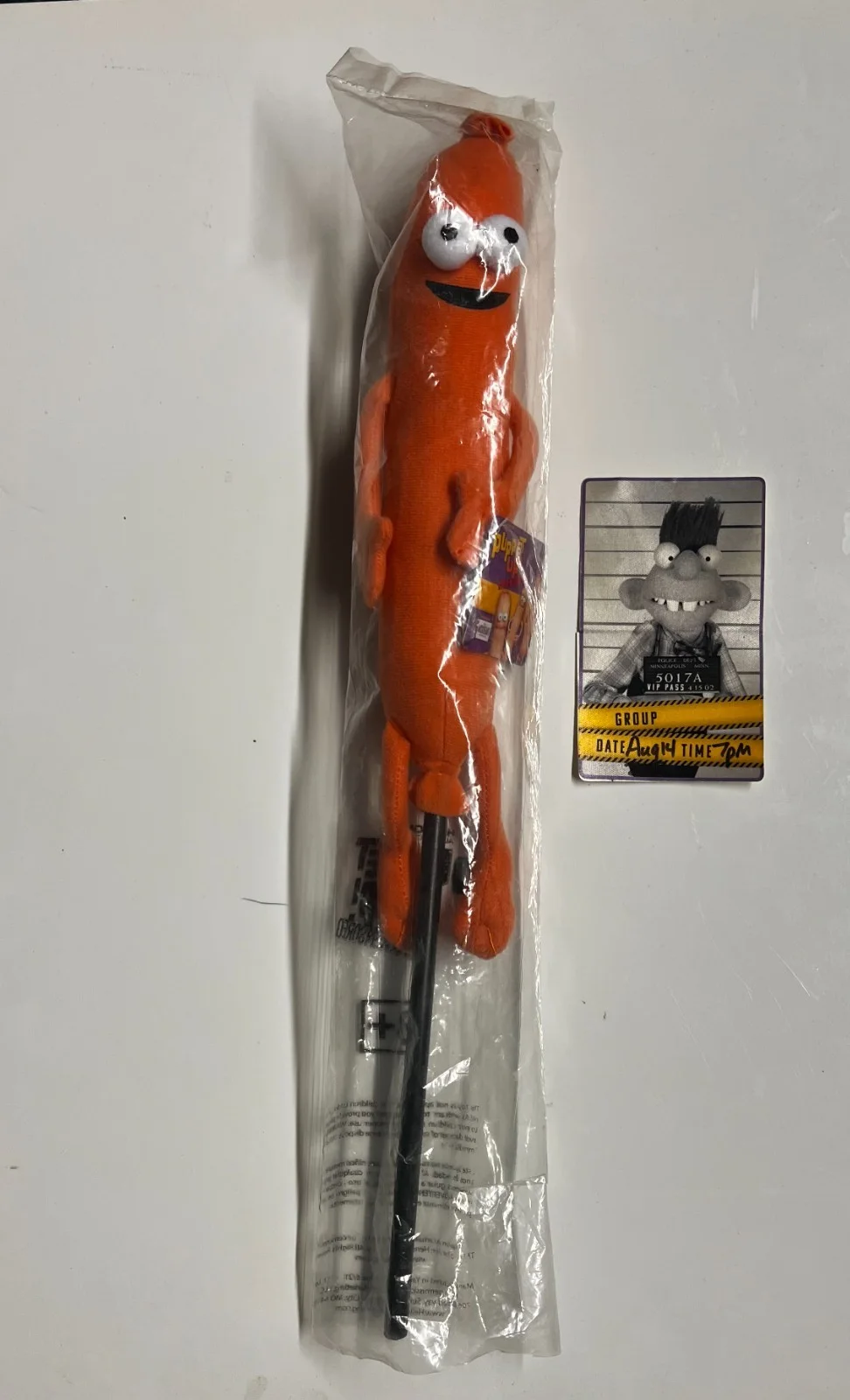 Brian Henson — Brian Henson Autographed hotdog from Puppet Up w/ Original Bag & VIP Pass, изображение 3