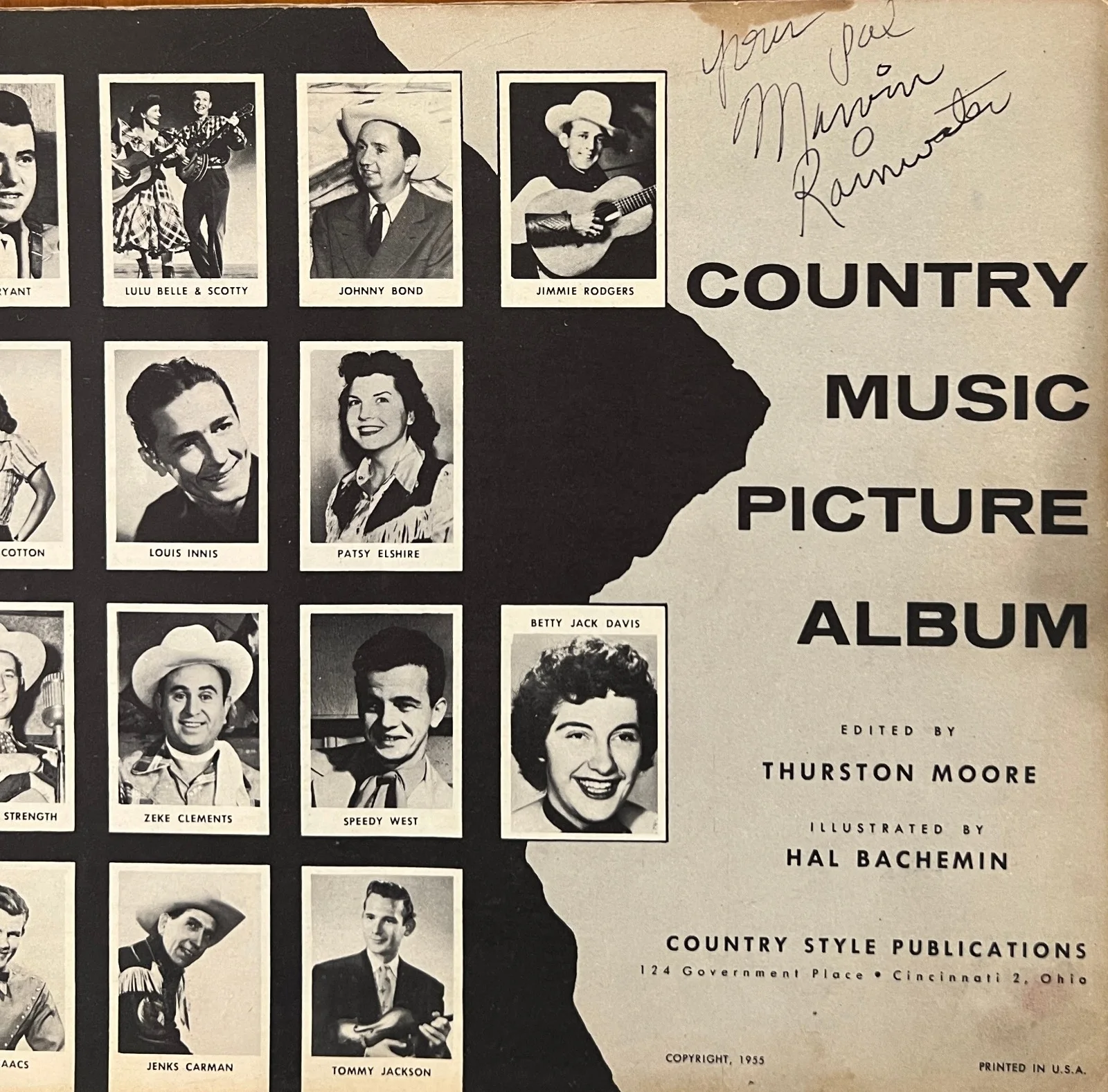 1955 AUTOGRAPHED COUNTRY MUSIC PICTURE ALBUM Cornucopia of Signatures!, изображение 2