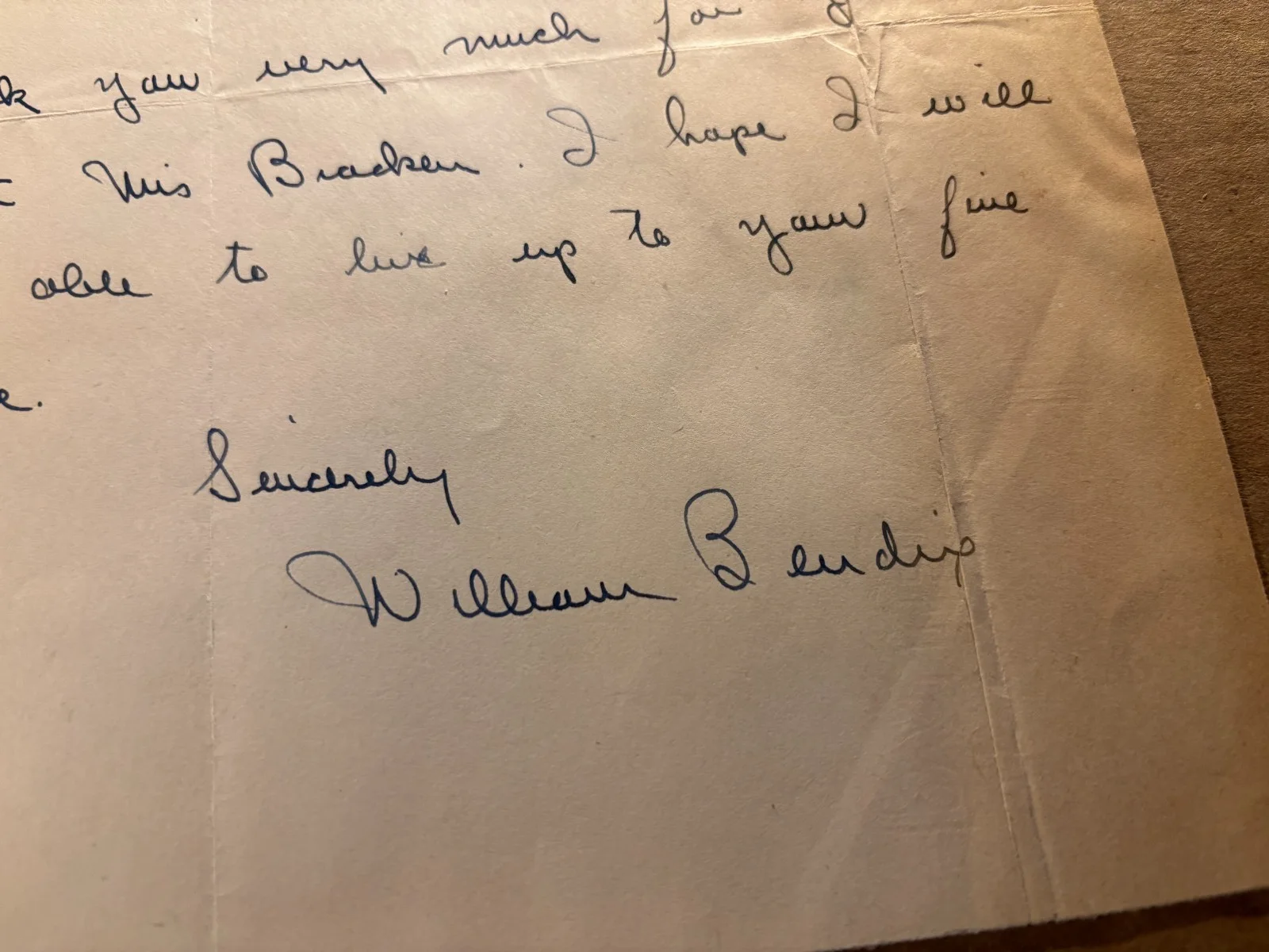William Bendix Rare Early Autographed Letter 40s Glass Key Lifeboat, изображение 4