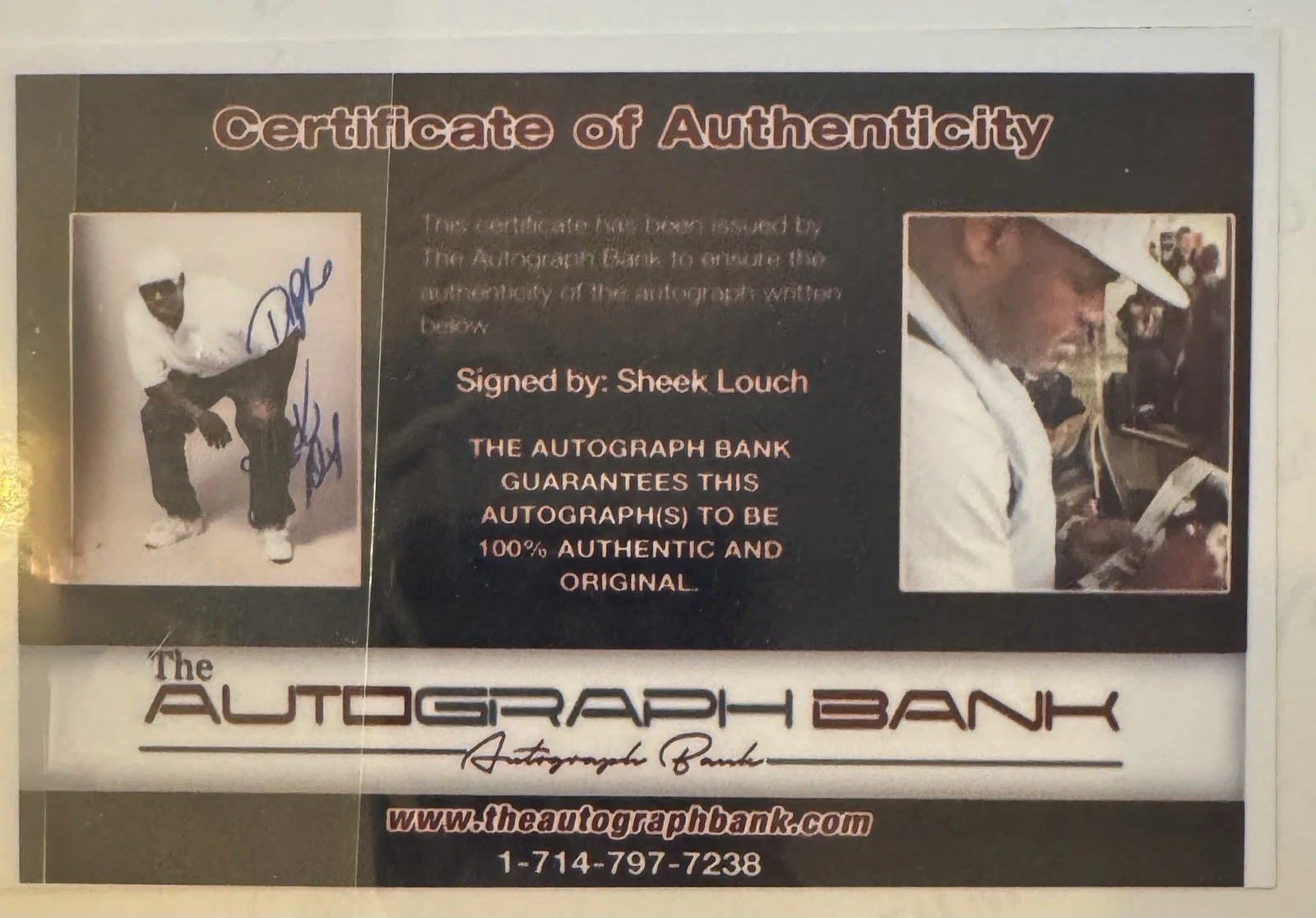 Sheek Louch Autographed Photo - The Autograph Bank Authenticated, изображение 2