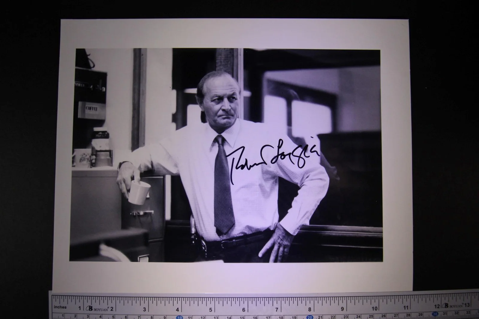 Robert Loggia — ROBERT LOGGIA (1930-2015) (BIG~PRIZZI'S HONOR~JAGGED EDGE) AUTOGRAPH PHOTO~